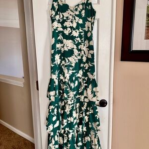 Abercrombie & Fitch Drama Ruffle Tiered Maxi Dress
